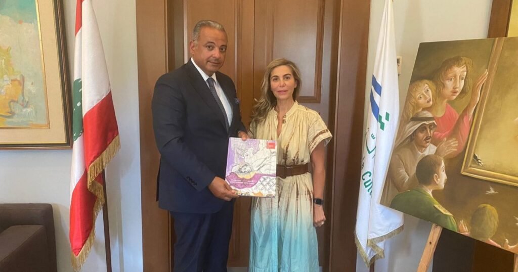 التقى وزير الثقافة محمد وسام المرتضى ندى غندور وأشاد بجهودها التقى وزير الثقافة محمد وسام المرتضى ندى غندور وأشاد بجهودها